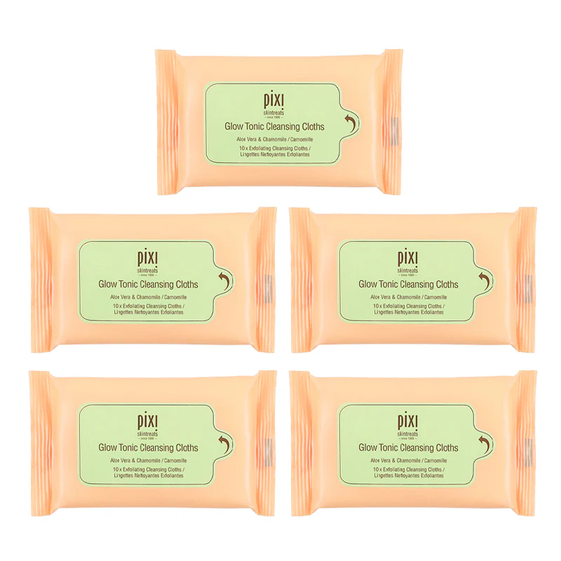 Glow Tonic Cleansing Cloths Set of 5